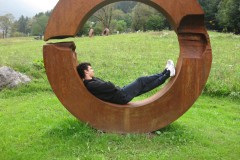 Besuch-Kunstinstallation